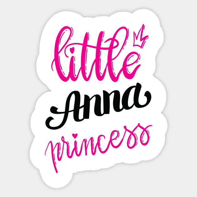 Little Anna Princess Sticker by ProjectX23Red